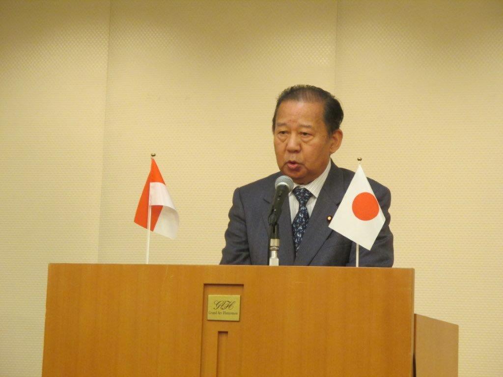 日本インドネシア友好議員連盟会長二階俊博衆議院議員